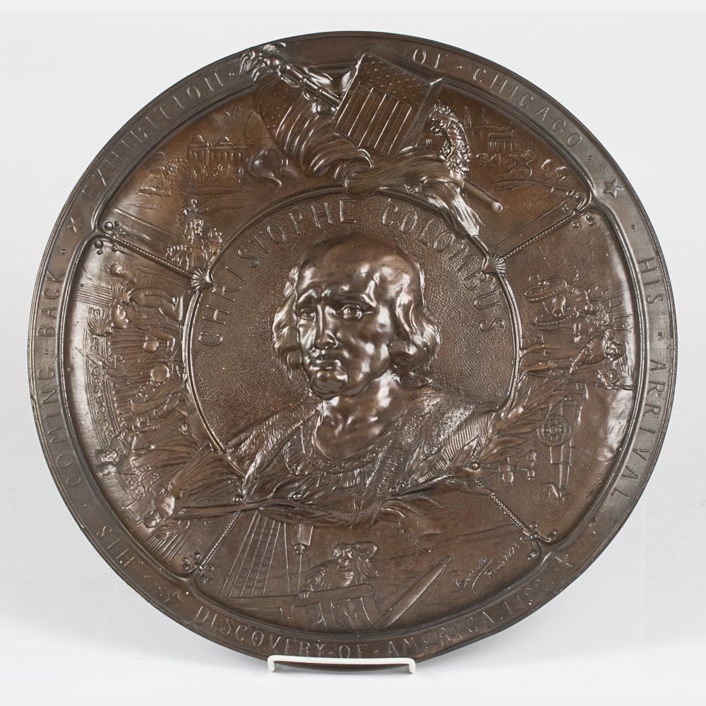 A Copper Souvenir Tray from the World's Fair Columbian (1 of 3)