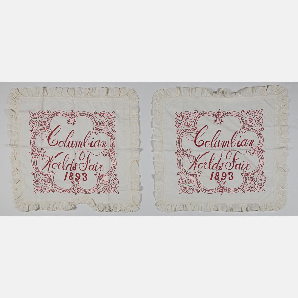 Two Cotton Embroidered Souvenir Textiles from the (1 of 4)