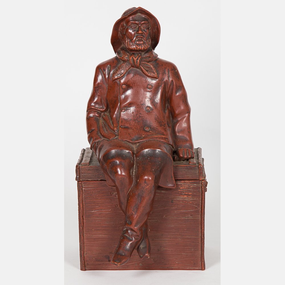 A William Schiller and Sohn Ceramic Seated Fisherman (1 of 4)