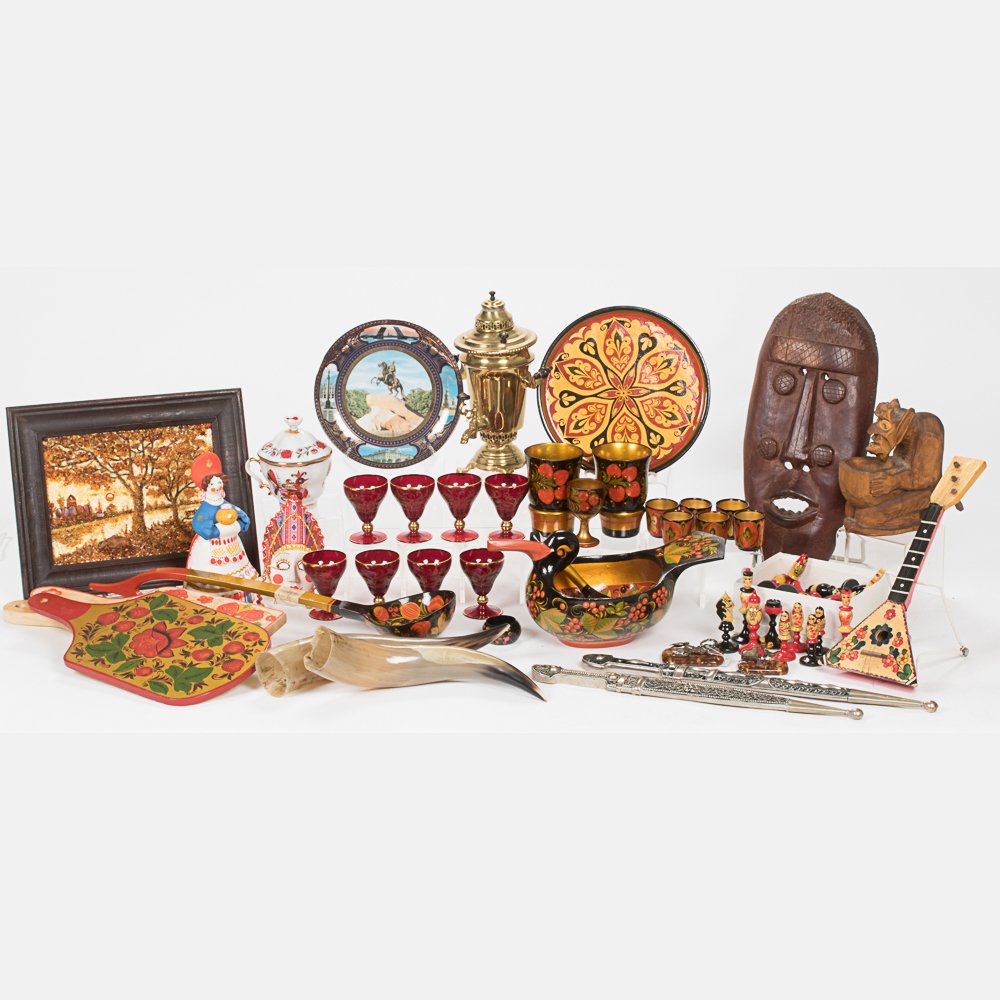 A Miscellaneous Collection of Russian Decorative Items, (1 of 9)