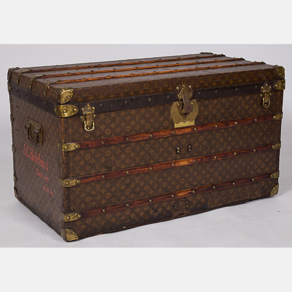 A Vintage Louis Vuitton Trunk, 19th/20th Century, (1 of 10)