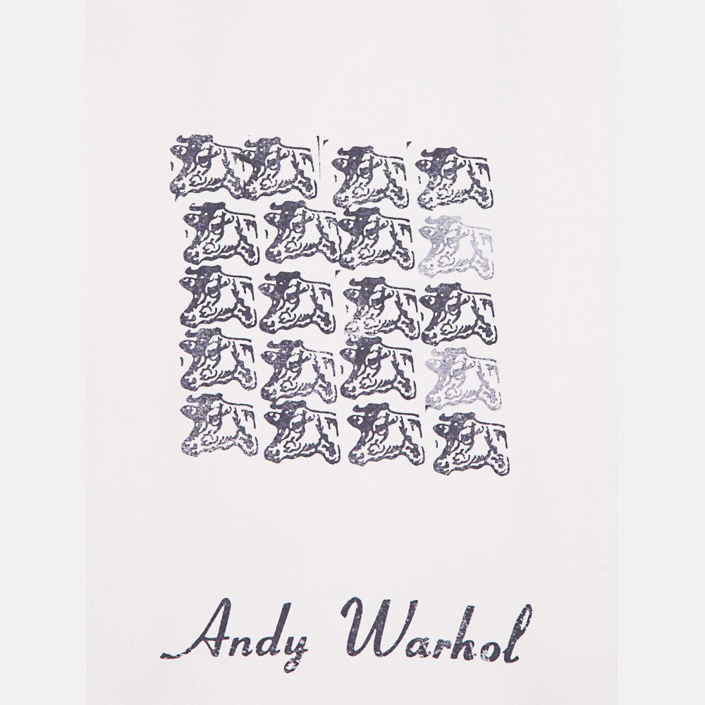 Andy Warhol (1928-1987) Black Cow Stamps (1 of 2)