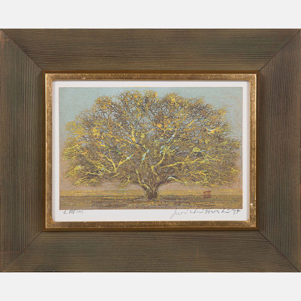Joichi Hoshi (1913-1979) Big Tree, 1975, Woodcut on (1 of 2)