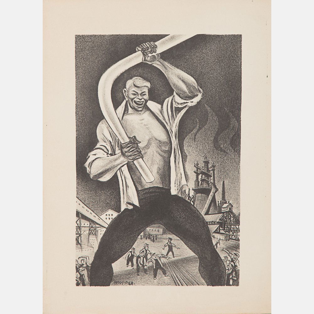 William Gropper (1897-1977) Joe Magarac, 1948, (1 of 3)