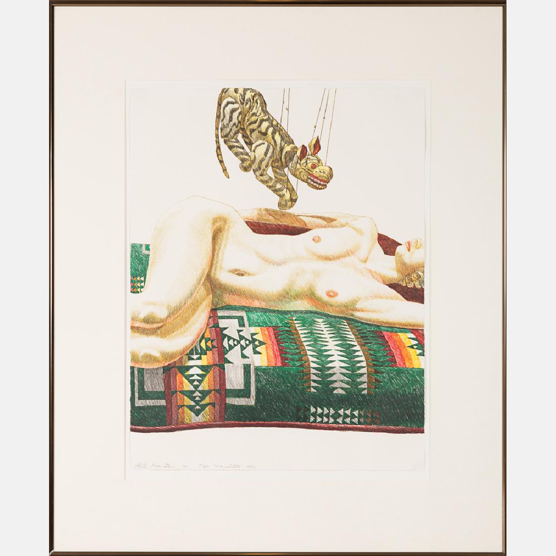 Philip Pearlstein (b. 1924) Tiger Marionette, (1 of 3)