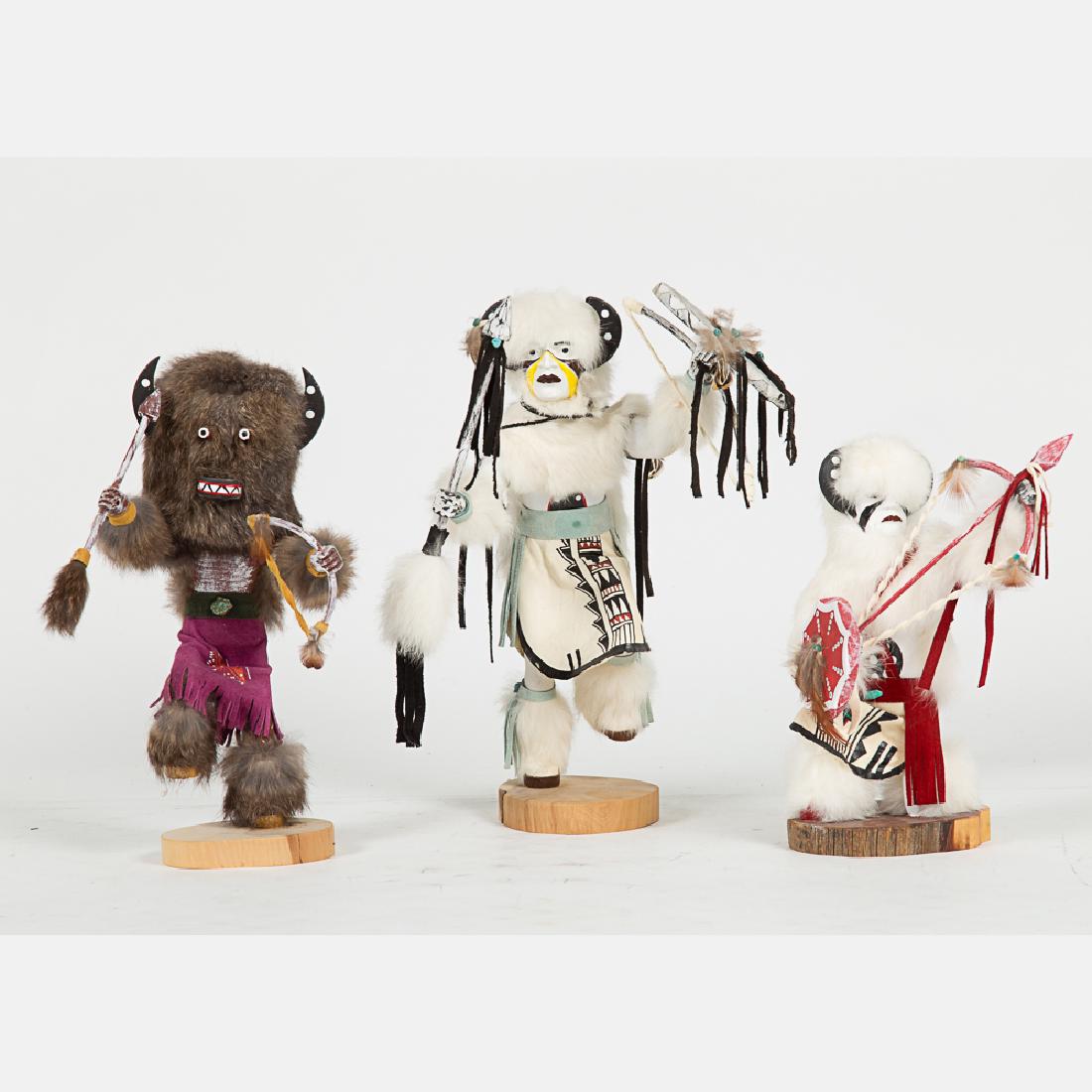 A Group of Three Kachina Dolls by Various Artists, 20th (1 of 6)