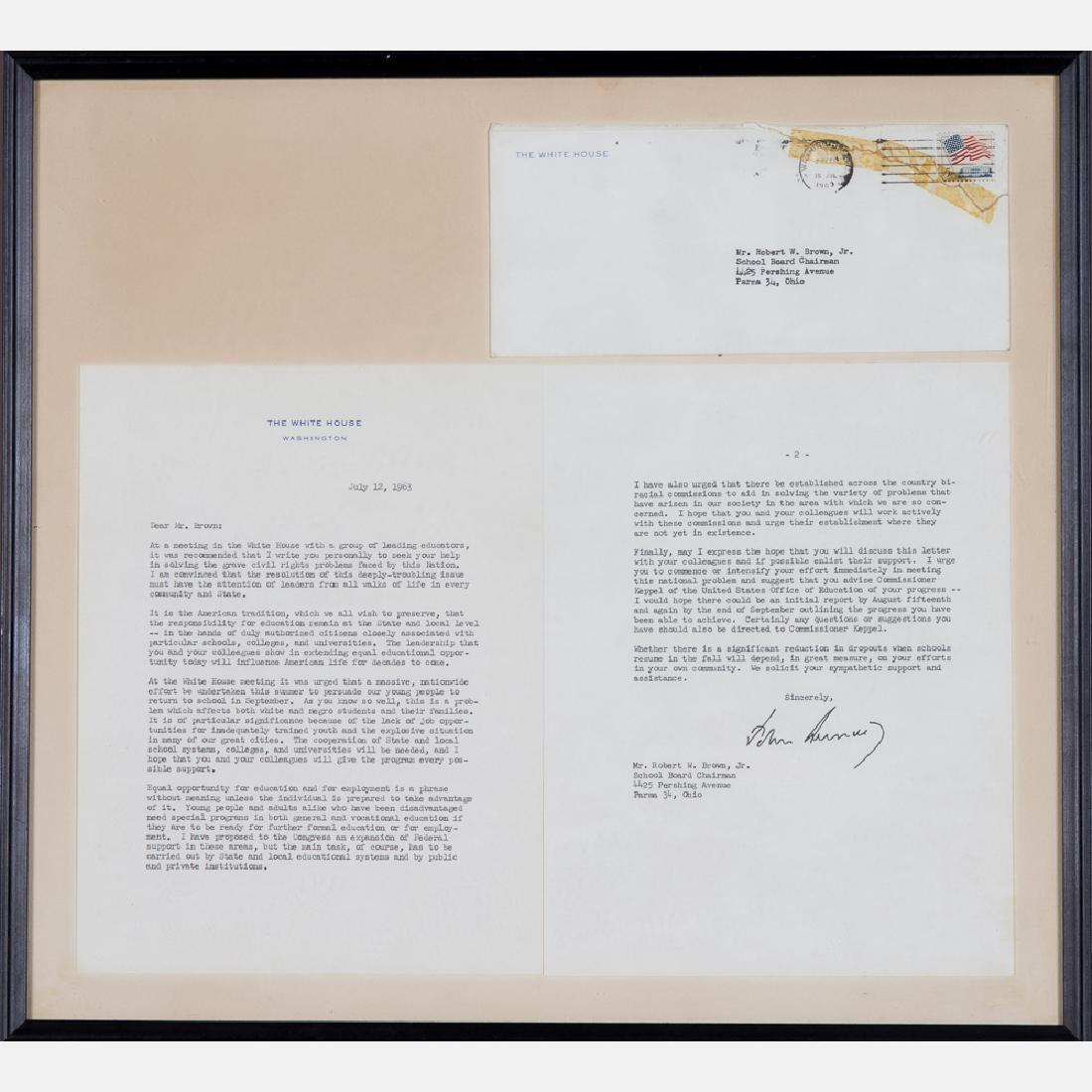 A Typed Two Page Letter Hand Signed by President John (1 of 4)