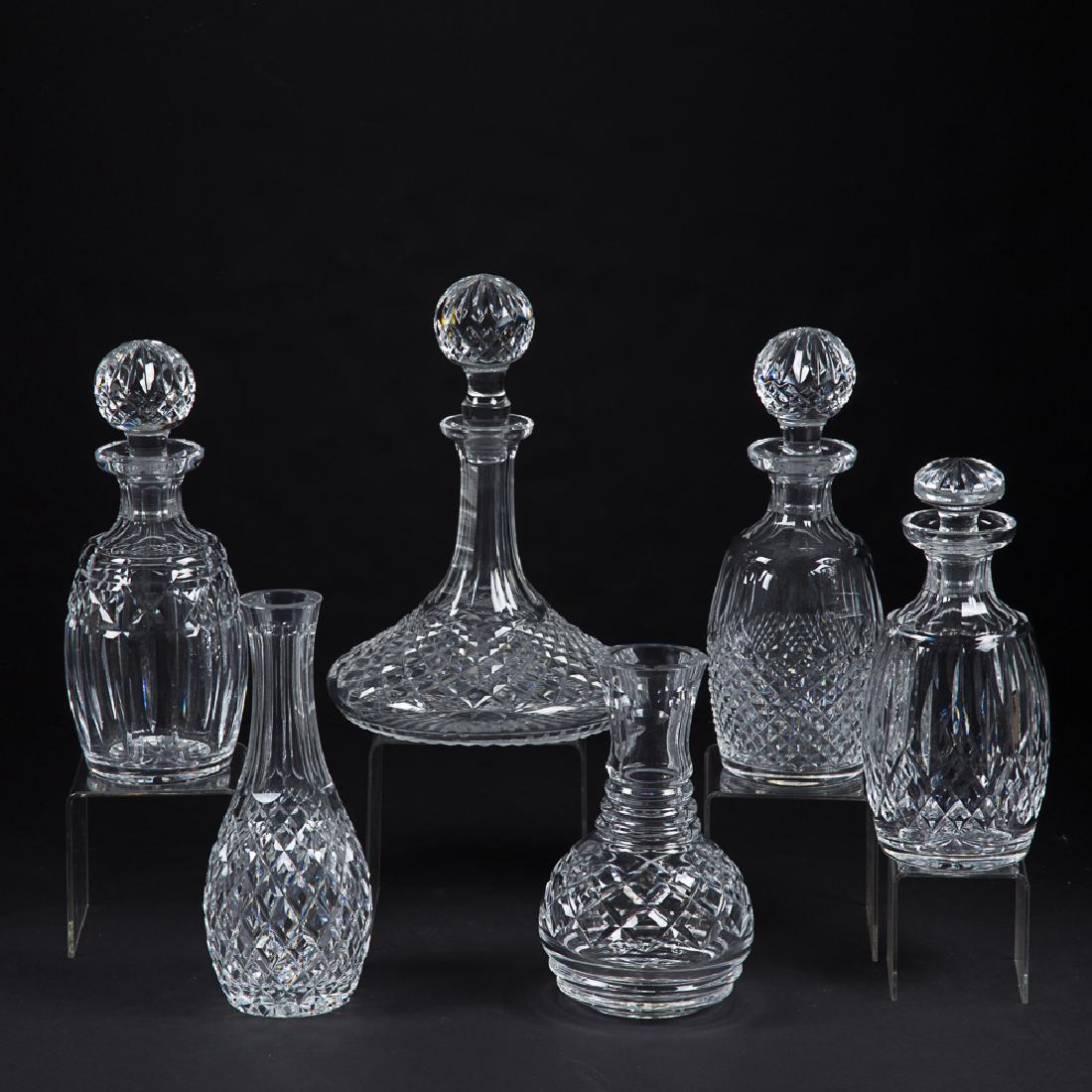 A Collection of Six Waterford Crystal Decanters, 20th (1 of 9)