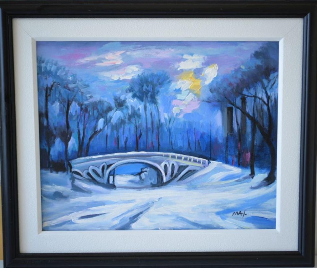 RESERVE OFF! Peter Max Original Central Park Winter COA: OUR CONSIGNOR HAS JUST REQUESTED THE RESERVE BE TAKEN OFF THIS FINE ART! IT WILL SELL! ENJOY! Peter Max Medium: Acrylic on canvas. Edition: Unique, original work of art. Condition: Very Good. Signatur