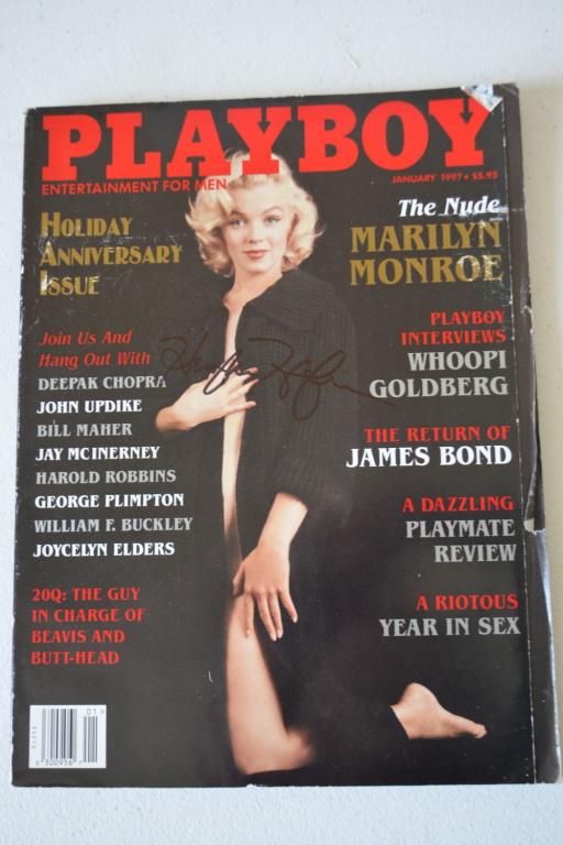 Signed Hugh Hefner Marilyn Playboy!: The one and only Marilyn Monroe! Signed Hugh Hefner on the front cover! Cover and all pics in good condition!