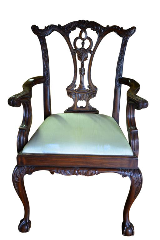 Maitland Smith Chippendale Style Armchair (1 of 7)