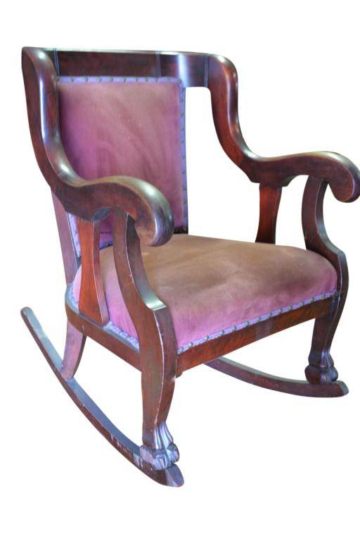 Antique Mahogany Armchair Rocker (1 of 4)