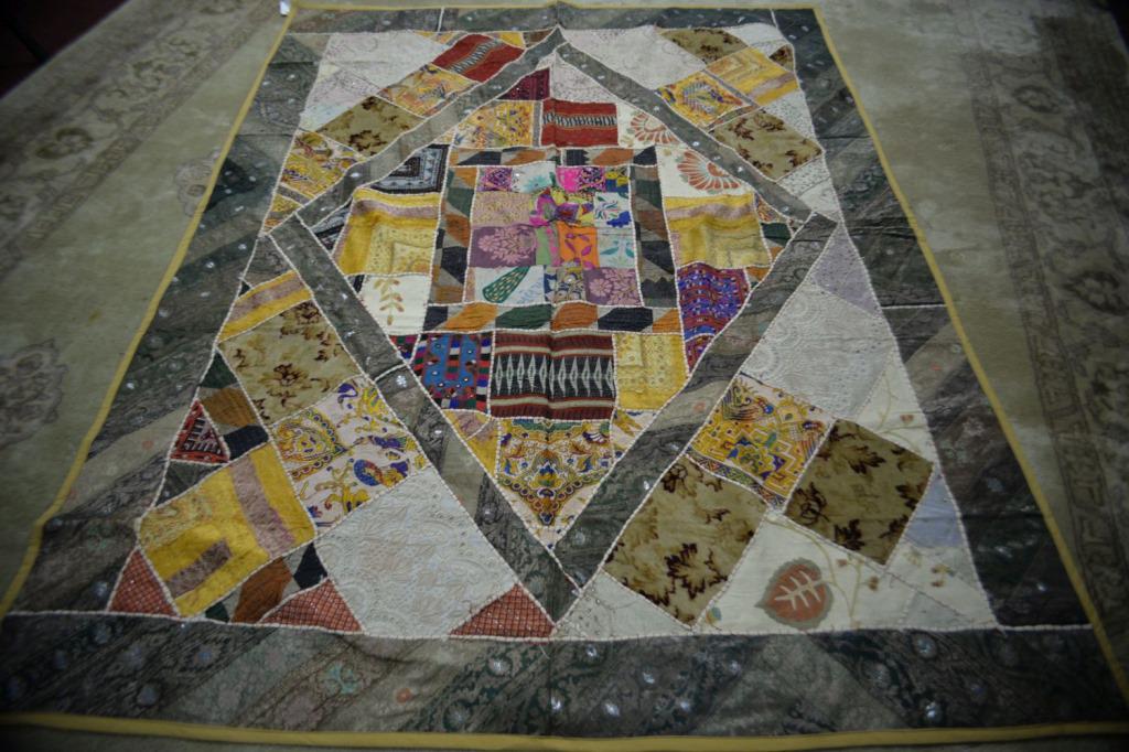 Persian Hand Sewn Quilt 6.3 x 7.10 (1 of 5)