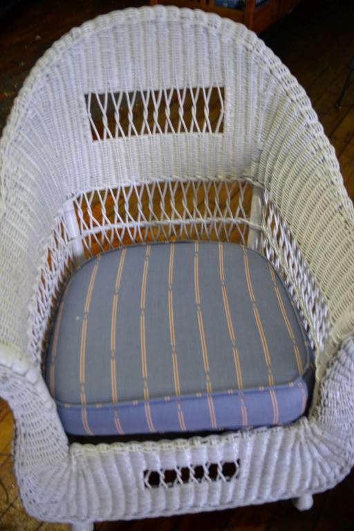 Vintage Wicker Armchair (1 of 4)