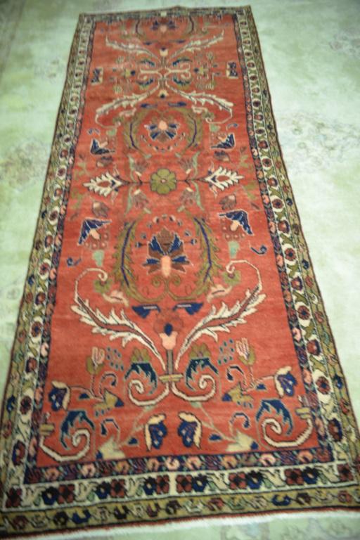 Persian Lilihan Hand Woven Runner 3.8 x 9.7 (1 of 5)