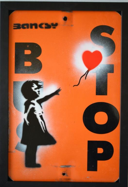 RESERVE OFF! Attributed to Banksy Girl w Balloon (1 of 6)