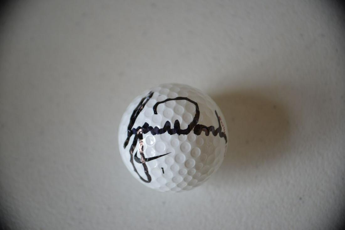 Signed Tiger Woods Golf Ball: Signed Tiger Woods Golf Ball! This piece is from a credible consignor. Congratulations to the winning bidder!