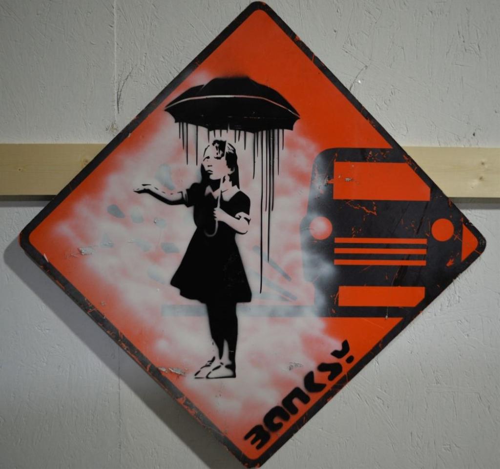 Original In The Manner Of Banksy Sign 0188 On Mar 28 2021 Charles Pharr In Ga