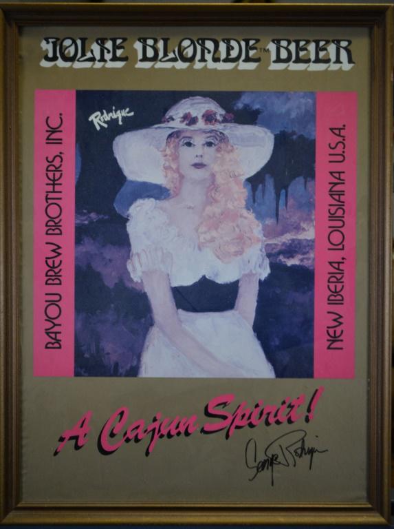 RARE Signed George Rodrigue Jolie Blonde Beer (1 of 7)