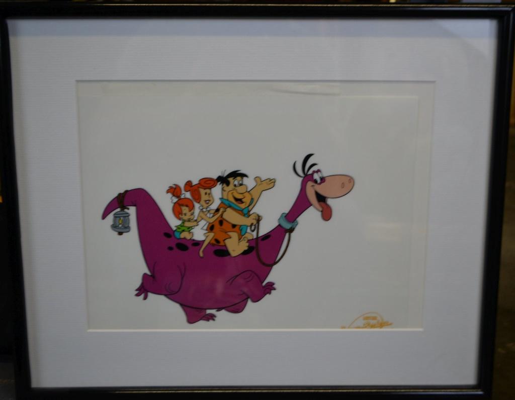 Flintstones Serigraph Cel "Ride Em Dino" COA (1 of 4)