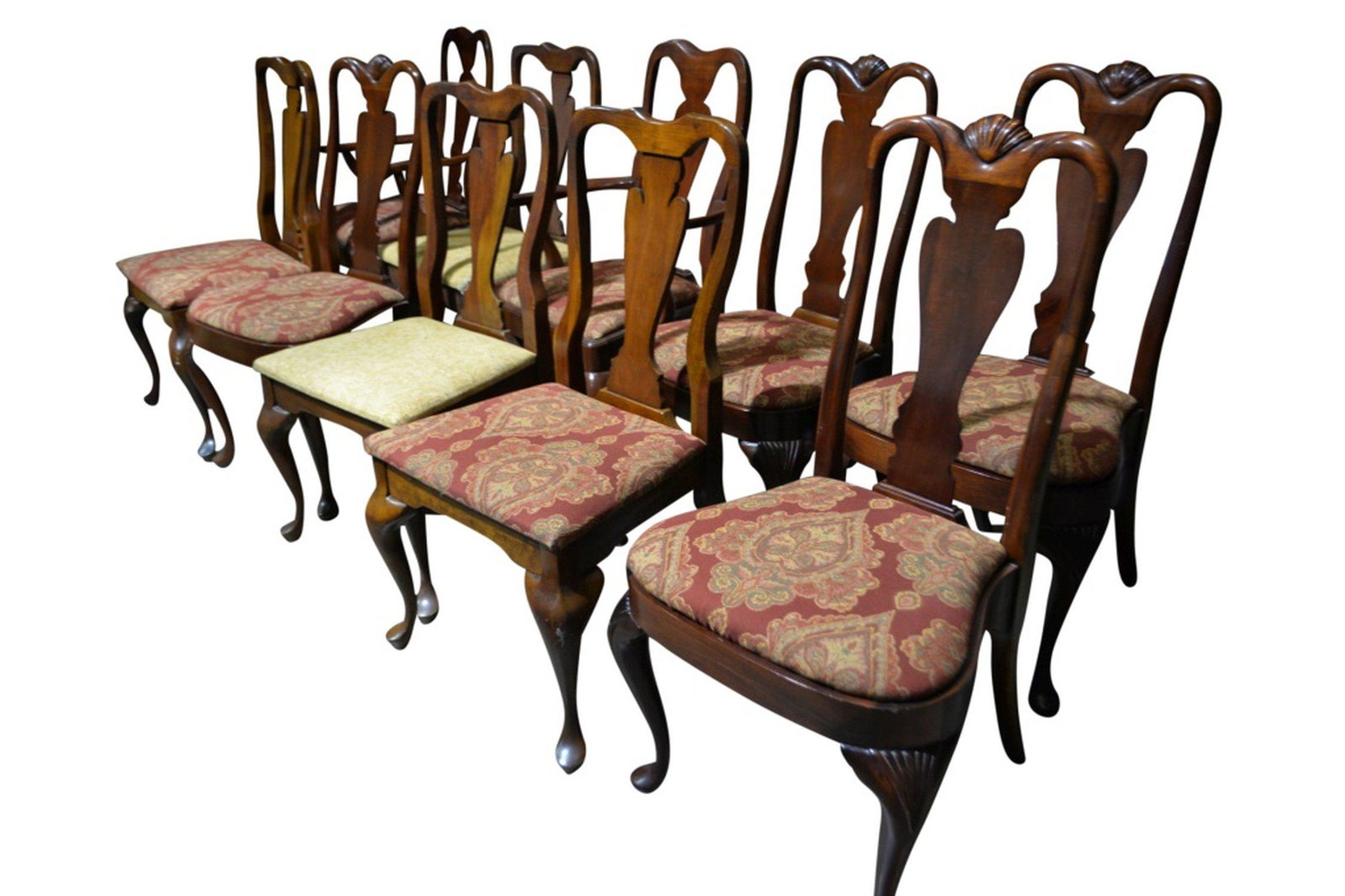 10 Queen Anne Style Dining Chairs (1 of 4)