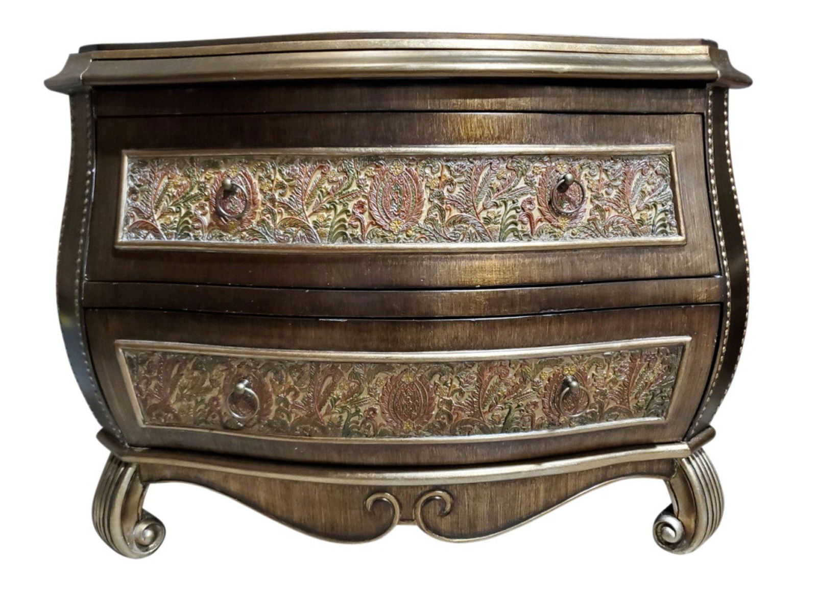 Unique Neoclassical Bombe Chest, Side Table #1 (1 of 9)