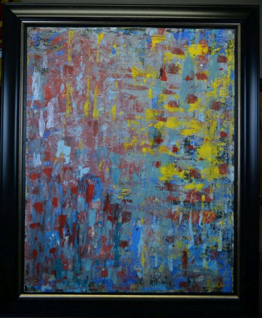 Original In the Manner of Gerhard Richter: Amazing original in the manner of Gerhard Richter! We base the attribution on the artist using the same style, same medium often used, same signature, same complexity, and manner. Medium: Oil on canva