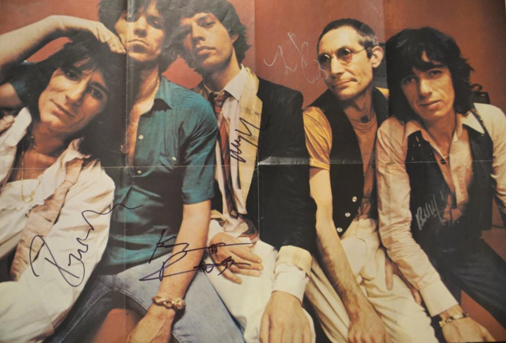 Signed Rolling Stones Poster COA (1 of 13)