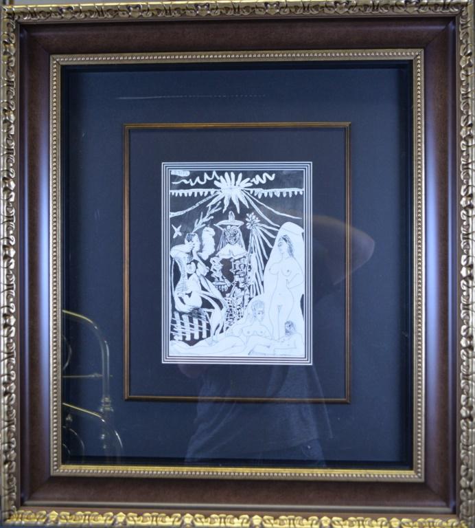 Picasso Plate 18 Intaglio, COA (1 of 9)