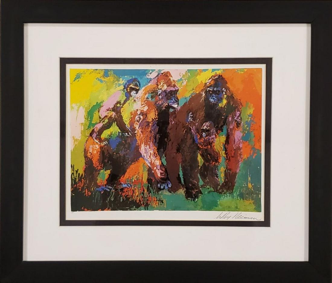 LEROY NEIMAN: “Gorilla Family" Hand Signed (1 of 5)
