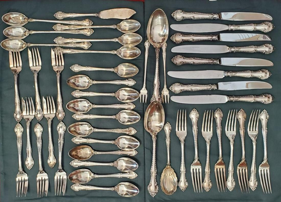 Gorham English Gadroon Flatware 64.52 Troy OZ (1 of 9)