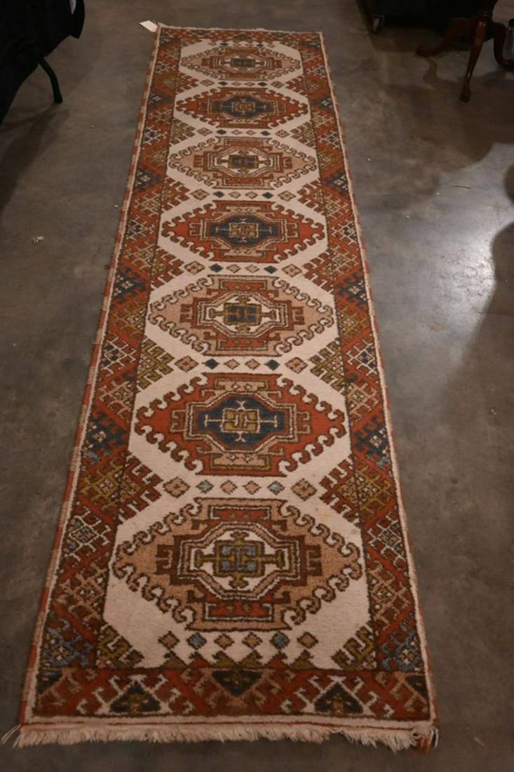 Indo Kazak Hand Woven Runner Rug 2.9 x 10.2 (1 of 6)