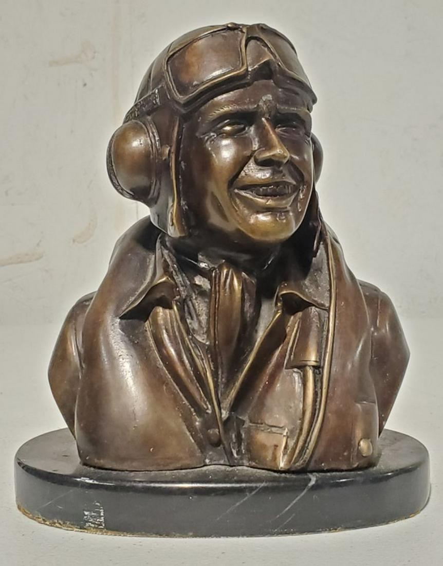 WW2 Pilot Bronze Sculpture 7.6"H (1 of 8)