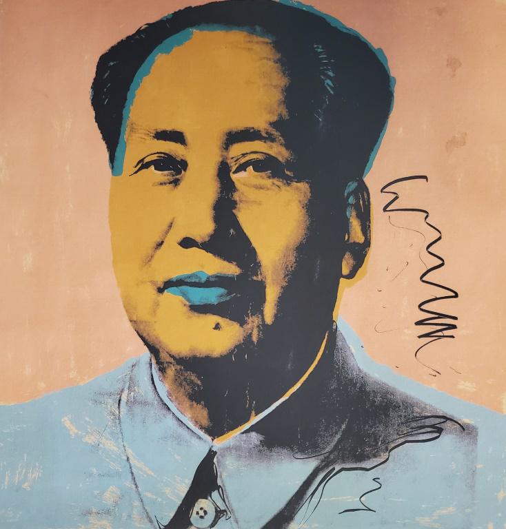 Andy Warhol, Mao, 1974 Print on Canvas 23 x 22" (1 of 7)
