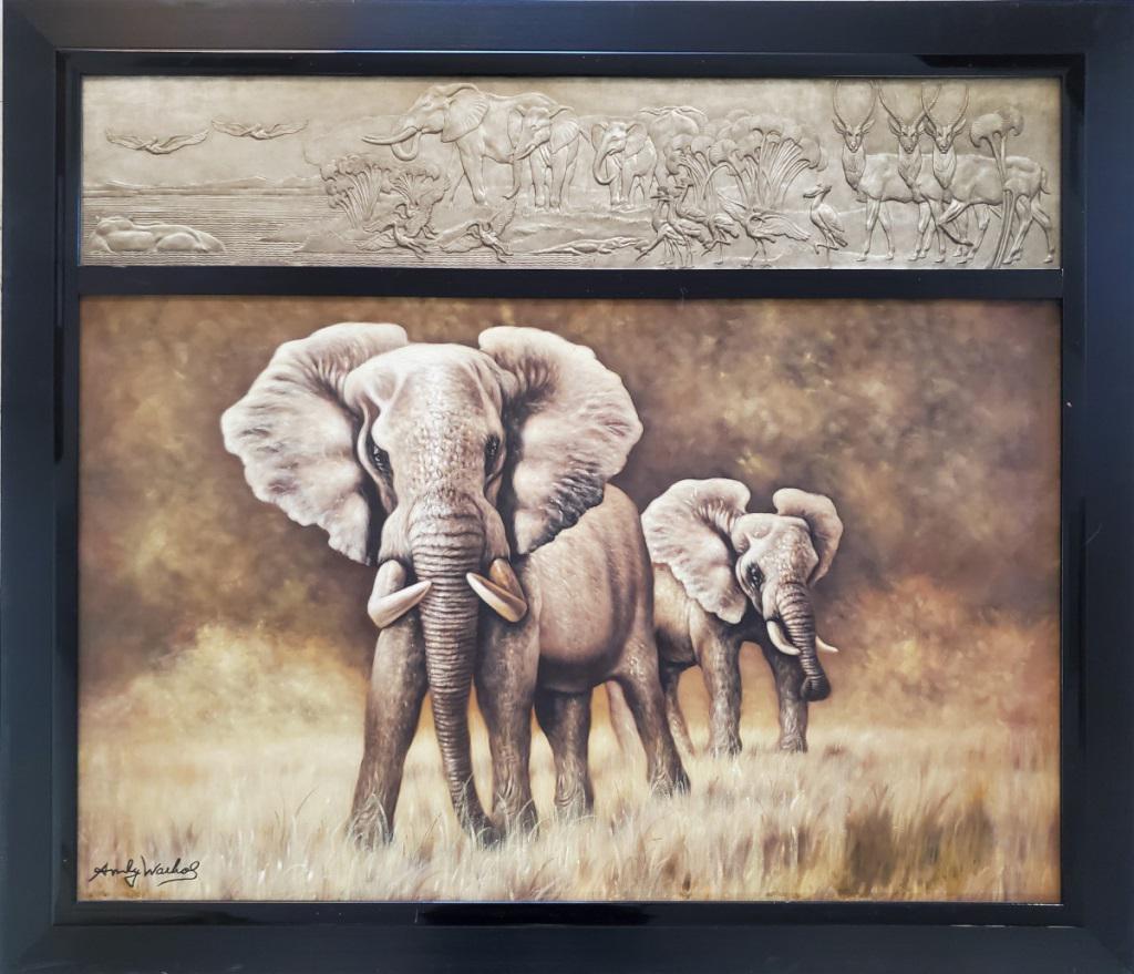 Original Elephants Signed Andy Warhol 38 x 44" (1 of 10)
