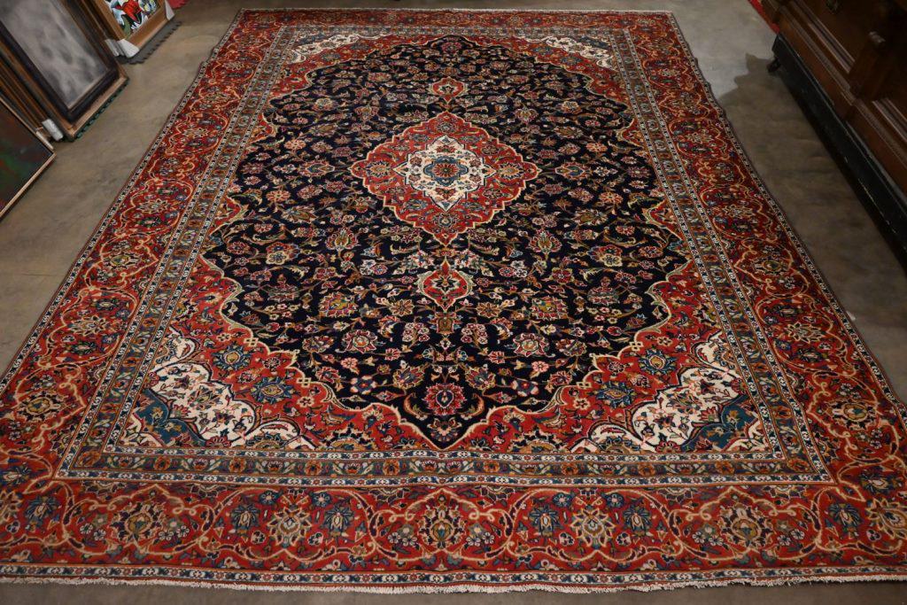 Kashan Hand Woven Rug 9.2 x 12.2 ft (1 of 10)