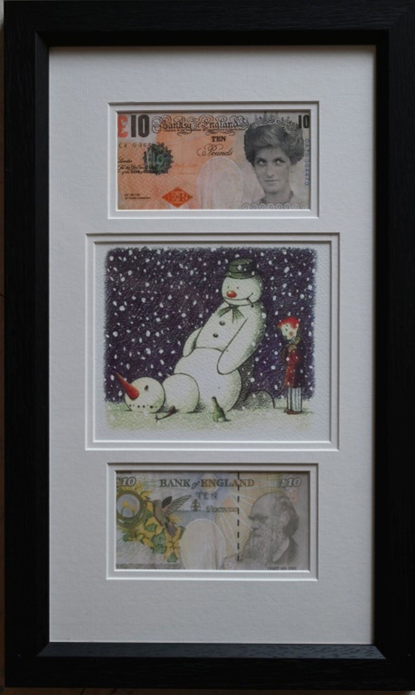 2 DiFaced Banksy Teners & Snowman Card (1 of 6)