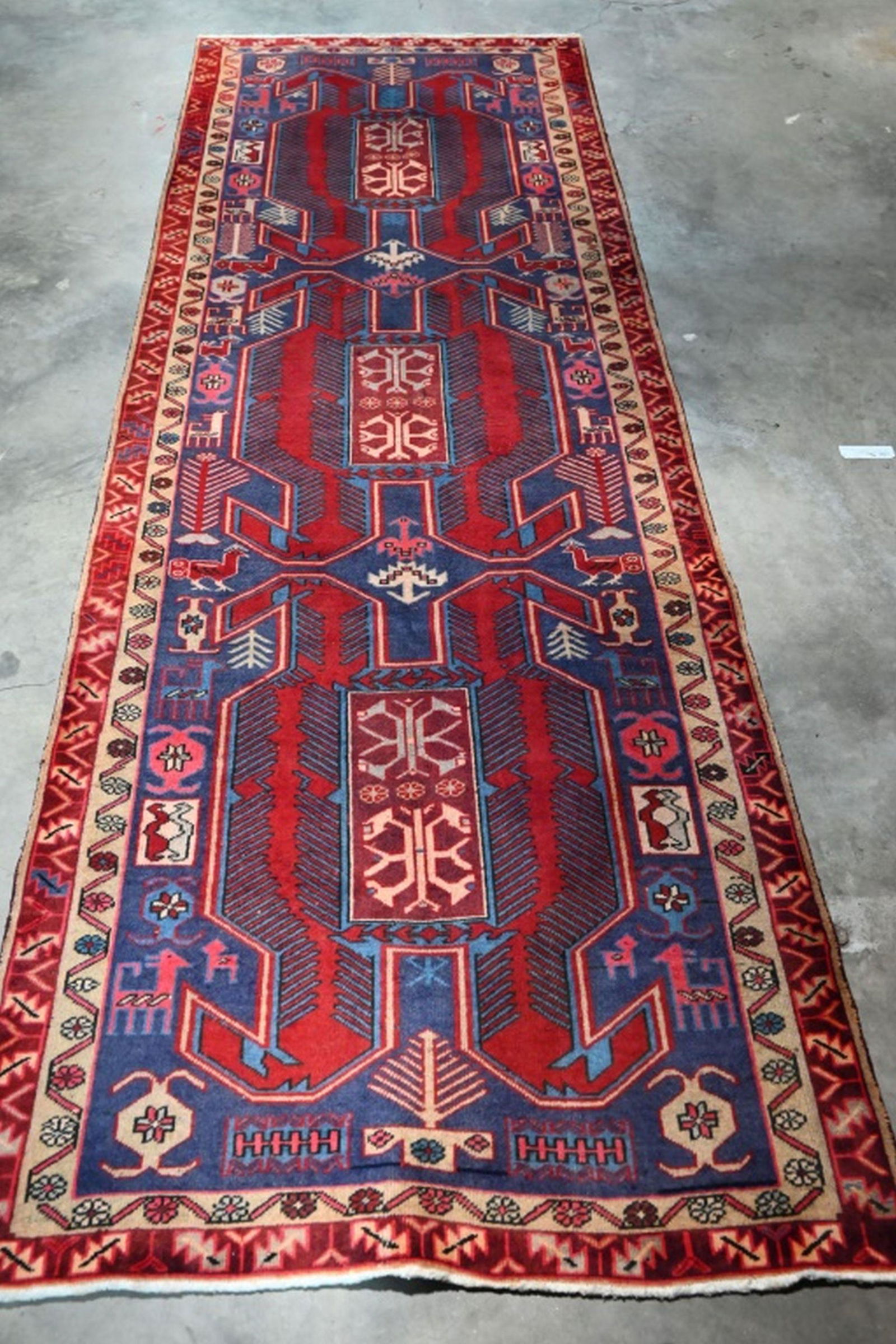 Kurdish Hand Woven Runner Rug 3.7 x 10.1 ft (1 of 8)