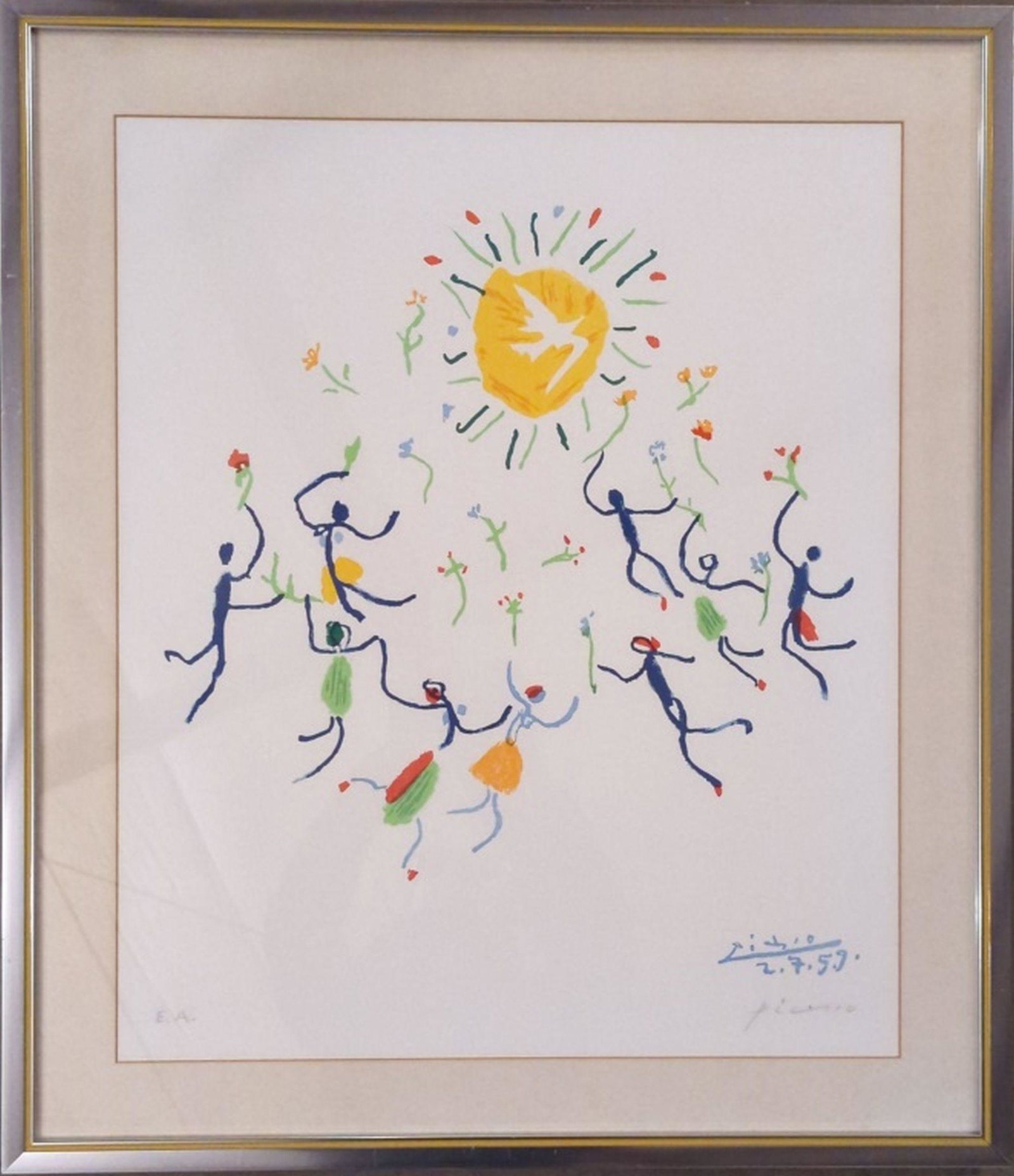 Picasso Ronde au Soleil Hand Signed Print (1 of 6)