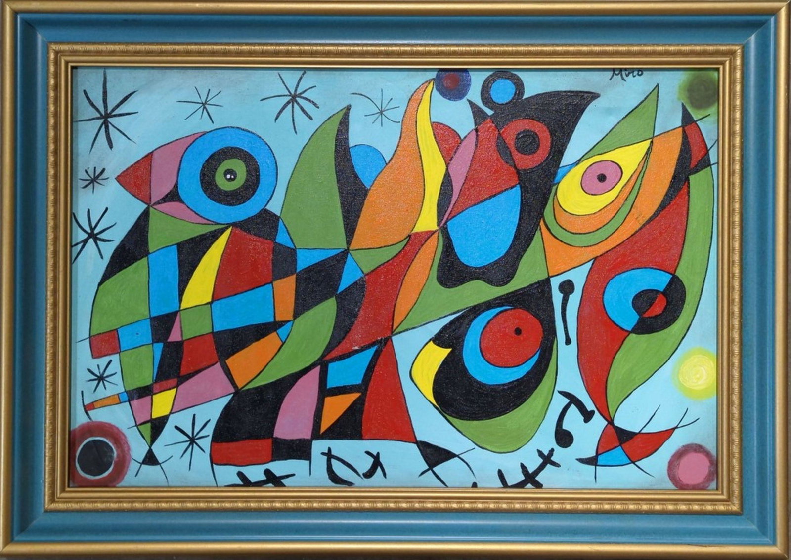 Original in the Manner of Joan Miro Canvas (1 of 7)