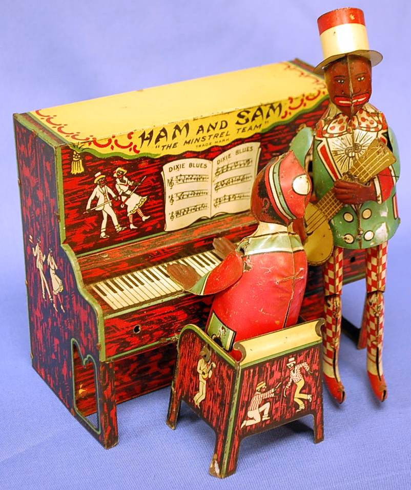 FERDINAND STRAUSS HAM & SAM WINDUP MINSTREL: WIND UP