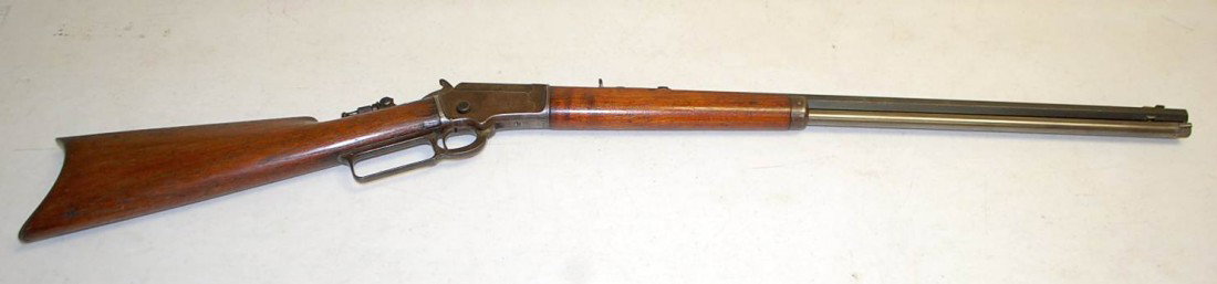 010: 1893 OCTAGONAL BARREL MARLIN RIFLE: SERIAL NUMBER 92834 SHOWS TO BE MANUFACTORED IN 1893. RIFLE CONTAINS PATENTS FROM NOVEMBER19,1878, APRIL 2, 1889, AND AUGUST 12, 1890. we have been told the caliber is 32/20