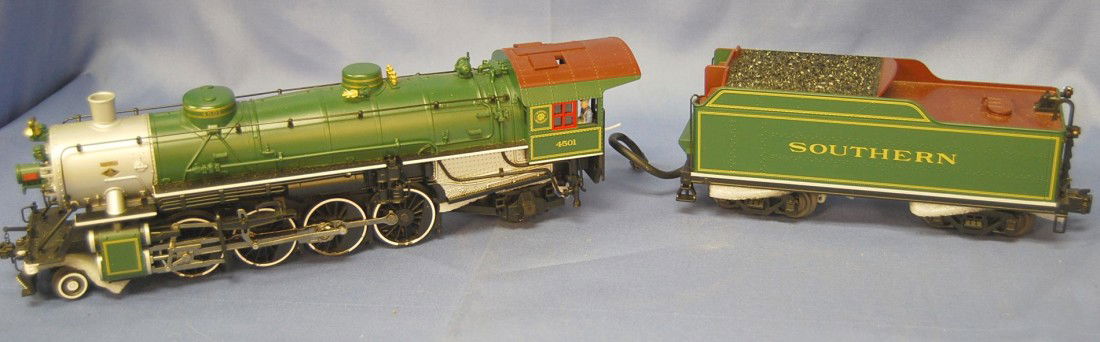 SOUTHERN 4501 K-LINE MIKADO ENGINE & TENDER NIB: 2-8-2 STEAM LOCOMOTIVE AND TENDER BOXED WITH PACKING FOAM INTACT. PRODUCT # K3686-4501CC