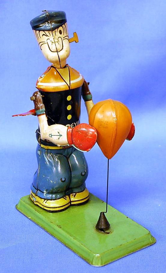 J. CHEIN POPEYE WINDUP BOXER: KING FEATURES SYNDICATE INC
