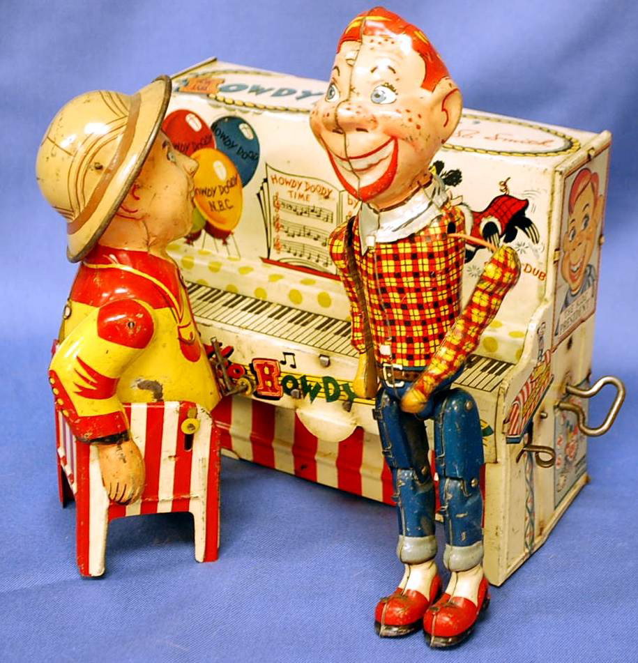 UNIQUE ART HOWDY DOODY WINDUP DANCERS: LICENSED UNDER BOB SMITH CREATOR OF HOWDY DOODY