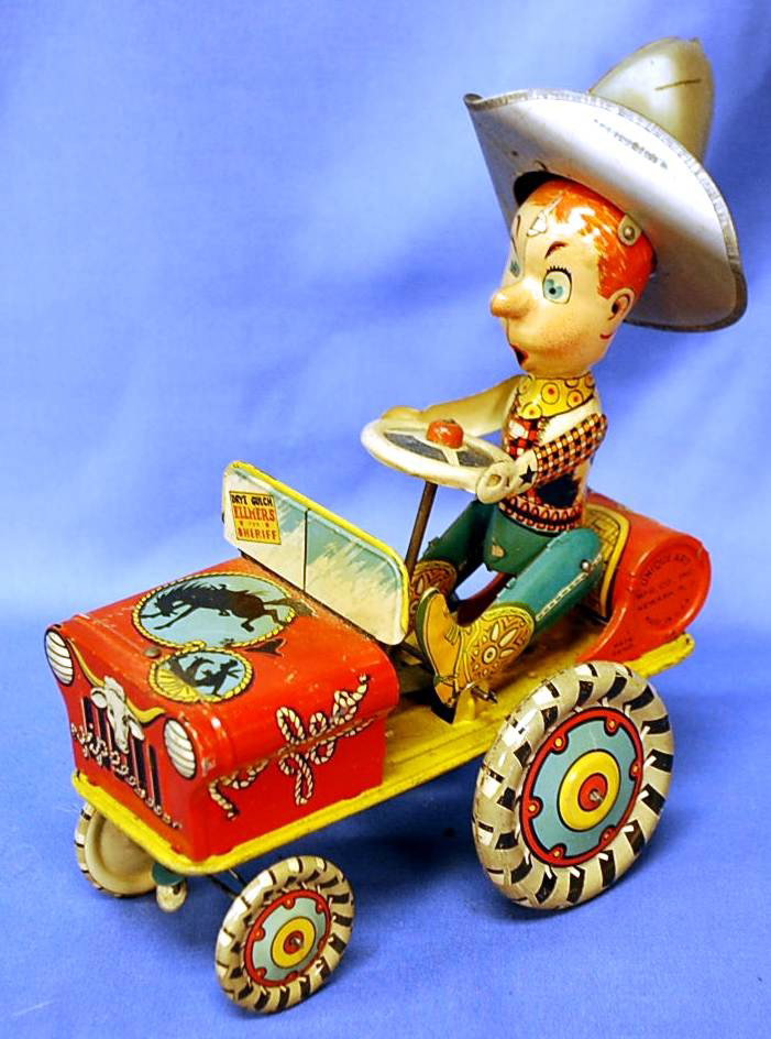 UNIQUE ART RODEO JOE JALOPY: HAS HAT THAT FLIPS