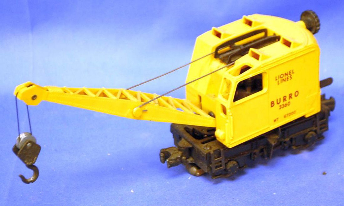 LIONEL BURRO CRANE #3360: WITH HOOK