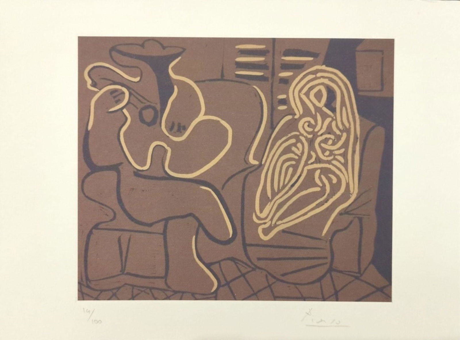 Picasso Femme Dans Un Fauteuil Hand Signed (1 of 4)