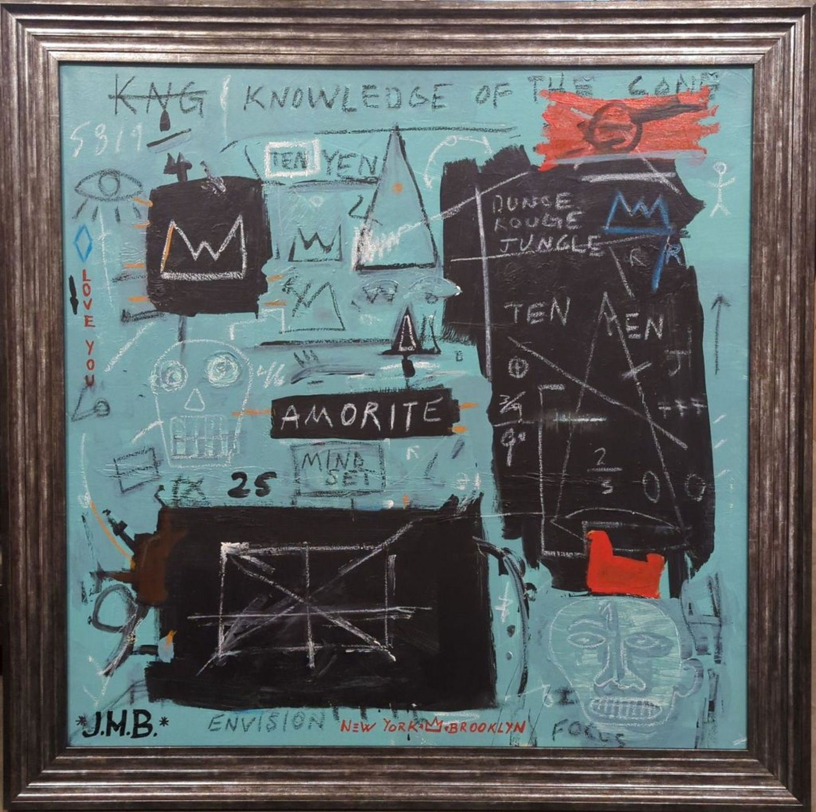 Huge Original in Manner of Jean-Michel Basquiat (1 of 7)