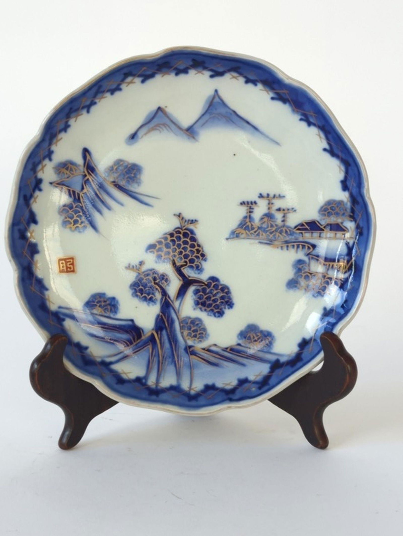 Antique Japanese Imari Plate 7.5"W (1 of 7)